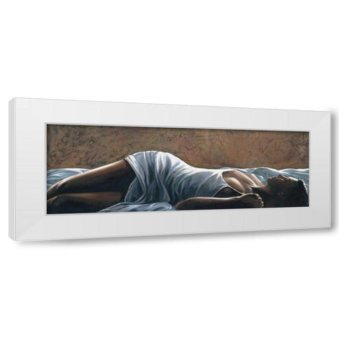 Sognando White Modern Wood Framed Art Print by Mariani, Giorgio