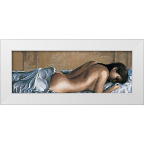 Tenerezza White Modern Wood Framed Art Print by Mariani, Giorgio