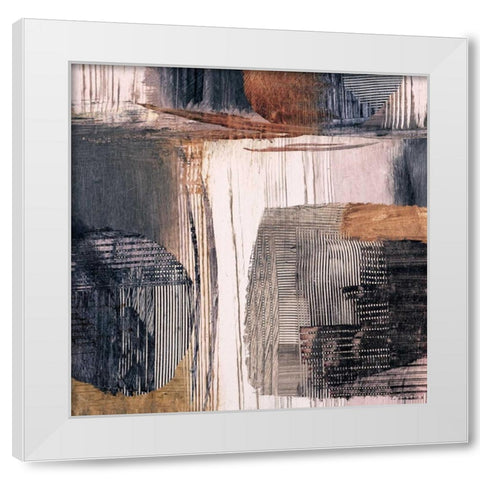 Geometric Movement I White Modern Wood Framed Art Print by Ritts, Graham