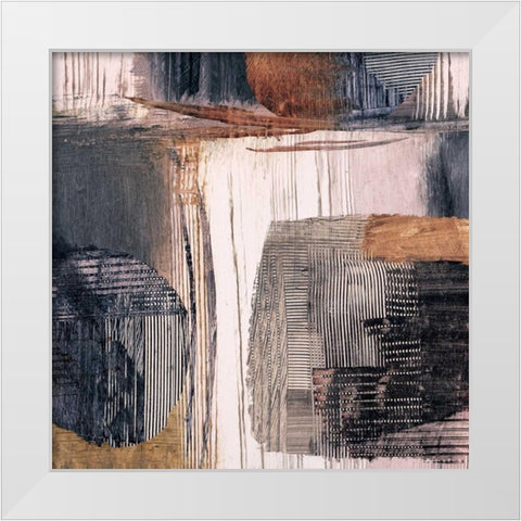 Geometric Movement I White Modern Wood Framed Art Print by Ritts, Graham