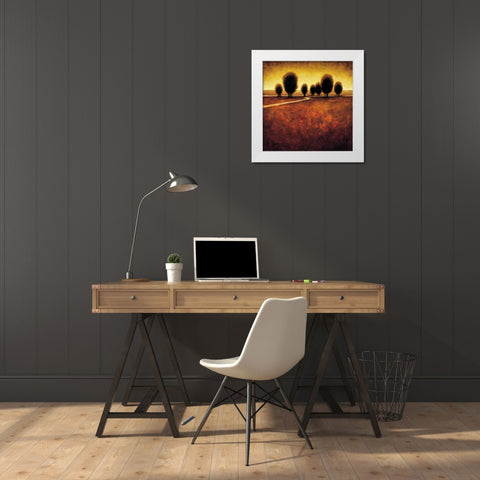 Illumination White Modern Wood Framed Art Print by Williams, Gregory