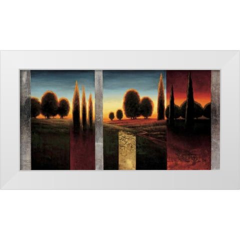 The Glow I White Modern Wood Framed Art Print by Williams, Gregory