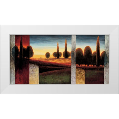 The Glow II White Modern Wood Framed Art Print by Williams, Gregory