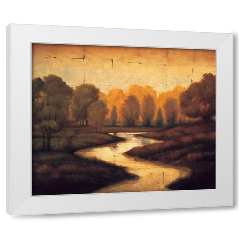 The Waters Edge I White Modern Wood Framed Art Print by Williams, Gregory
