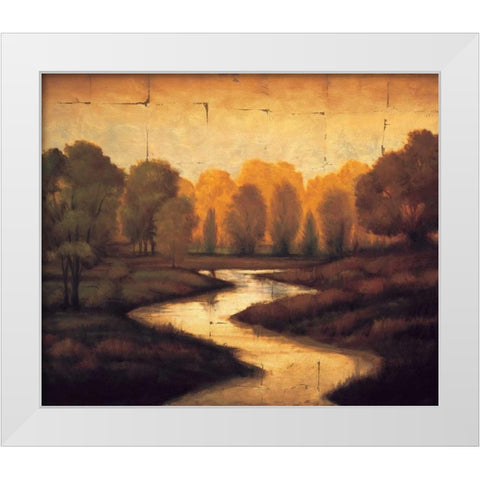 The Waters Edge I White Modern Wood Framed Art Print by Williams, Gregory