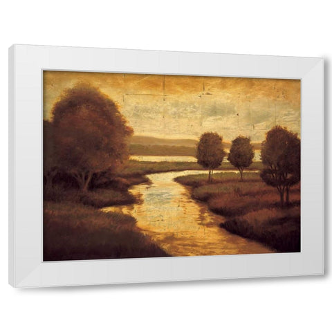 The Waters Edge II White Modern Wood Framed Art Print by Williams, Gregory
