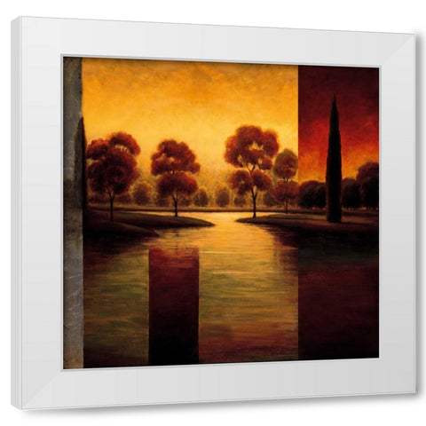 The Break of Dawn II White Modern Wood Framed Art Print by Williams, Gregory