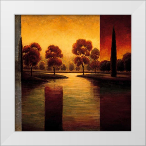The Break of Dawn II White Modern Wood Framed Art Print by Williams, Gregory