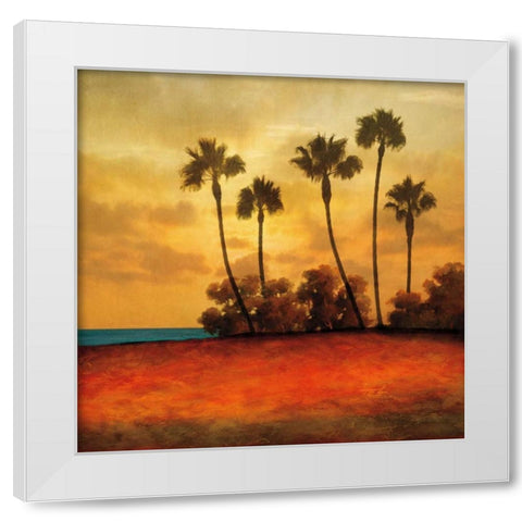 Las Palmas I White Modern Wood Framed Art Print by Williams, Gregory