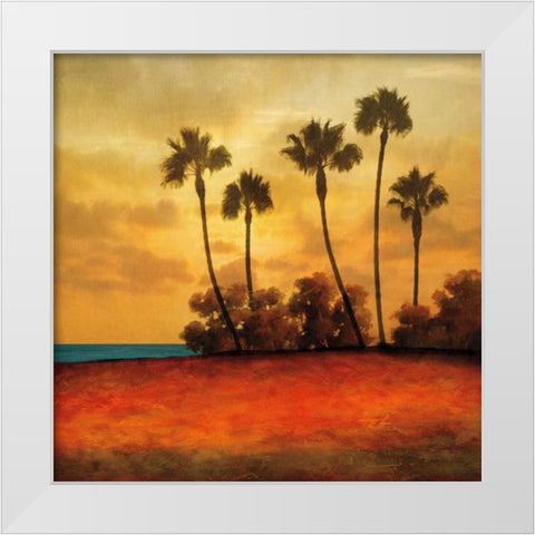 Las Palmas I White Modern Wood Framed Art Print by Williams, Gregory