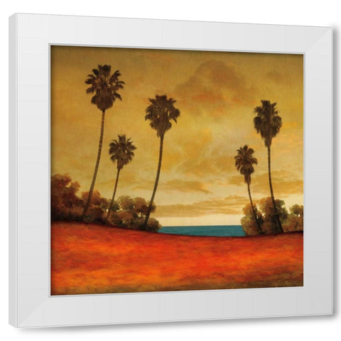 Las Palmas II White Modern Wood Framed Art Print by Williams, Gregory