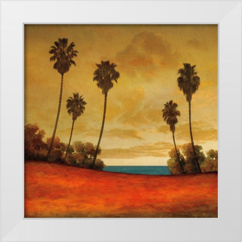 Las Palmas II White Modern Wood Framed Art Print by Williams, Gregory