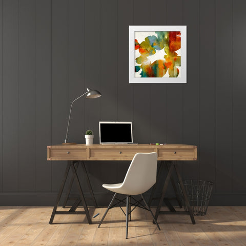 Allegory I White Modern Wood Framed Art Print by Carlson, Hannah