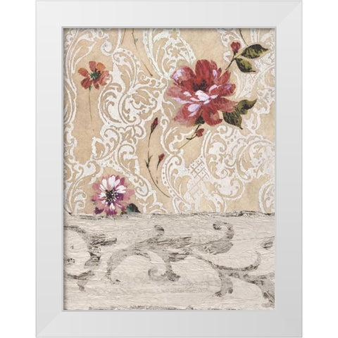 Panneau Neoclassique II White Modern Wood Framed Art Print by Simon, Helene