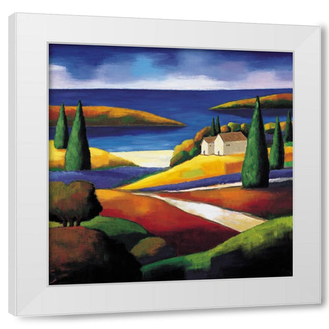Central Coast I White Modern Wood Framed Art Print by Clarke, Janine
