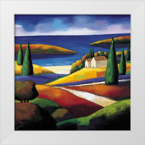 Central Coast I White Modern Wood Framed Art Print by Clarke, Janine