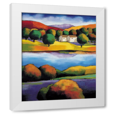 Ojai Morning II White Modern Wood Framed Art Print by Clarke, Janine