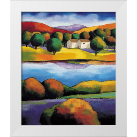 Ojai Morning II White Modern Wood Framed Art Print by Clarke, Janine