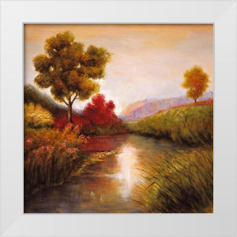 Idyllic I White Modern Wood Framed Art Print by Leonard, Jeffrey
