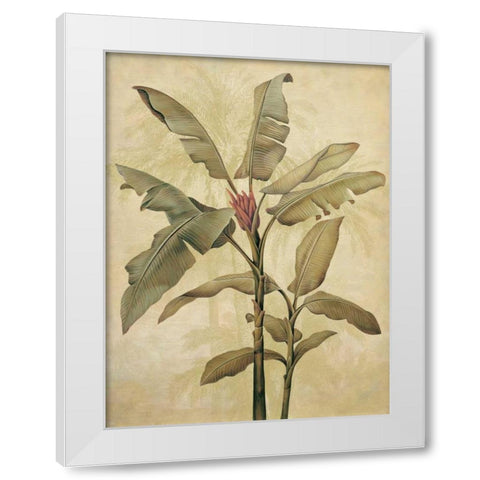 Palms of the Tropics I White Modern Wood Framed Art Print by Deveraux, Jill
