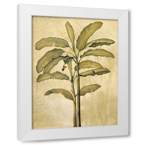 Palms of the Tropics II White Modern Wood Framed Art Print by Deveraux, Jill