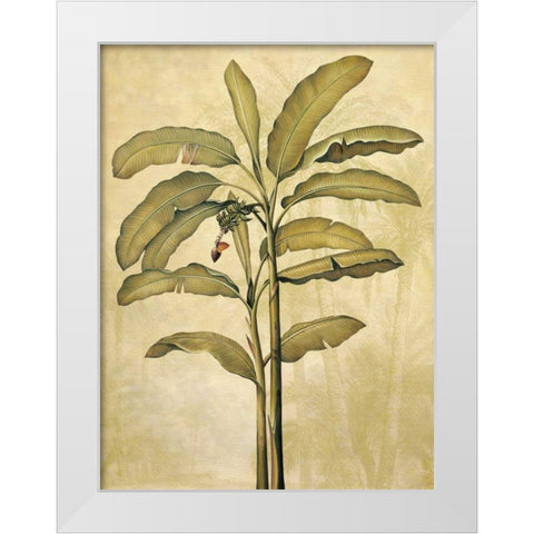 Palms of the Tropics II White Modern Wood Framed Art Print by Deveraux, Jill