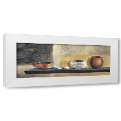 Ethnic Collection I White Modern Wood Framed Art Print by Ross, Yuki