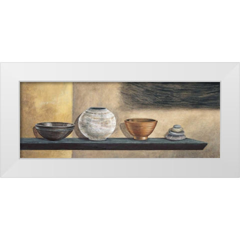 Ethnic Collection II White Modern Wood Framed Art Print by Ross, Yuki