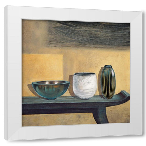 Asian Collection II White Modern Wood Framed Art Print by Ross, Yuki