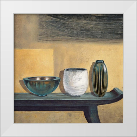 Asian Collection II White Modern Wood Framed Art Print by Ross, Yuki