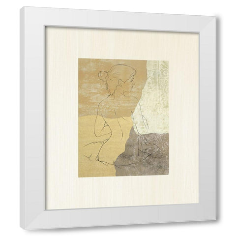 The Female Figure I White Modern Wood Framed Art Print by Robbins, Jason