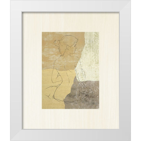 The Female Figure I White Modern Wood Framed Art Print by Robbins, Jason