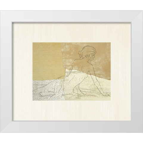 The Female Figure IV White Modern Wood Framed Art Print by Robbins, Jason