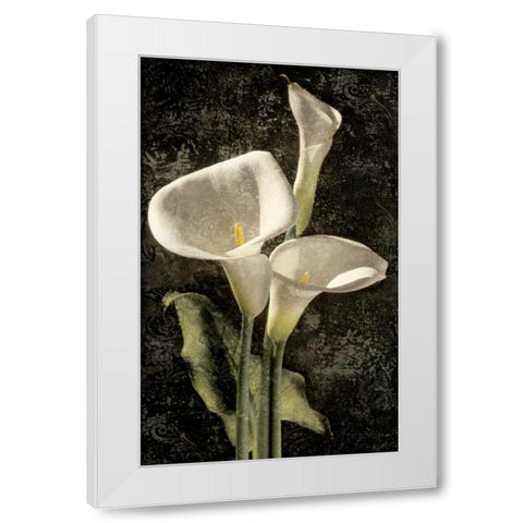 Callas I White Modern Wood Framed Art Print by Seba, John