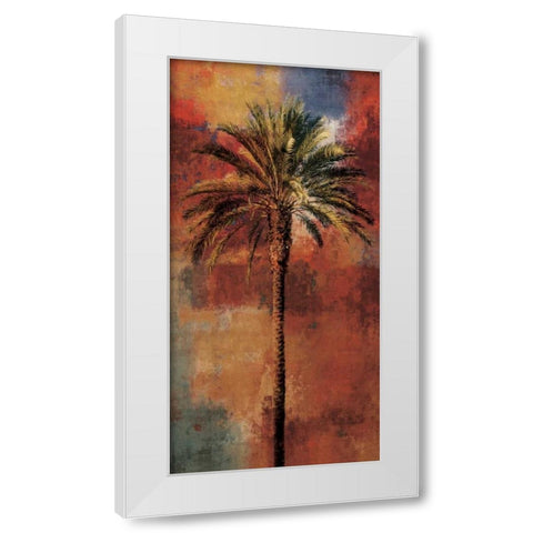 Mustique I White Modern Wood Framed Art Print by Seba, John