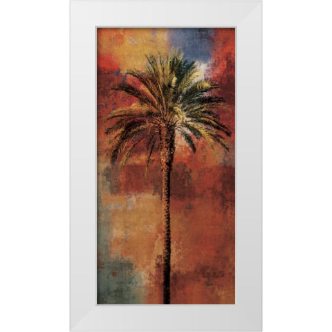 Mustique I White Modern Wood Framed Art Print by Seba, John