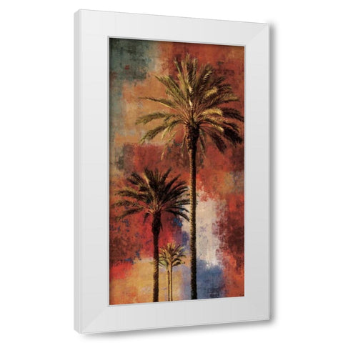 Mustique II White Modern Wood Framed Art Print by Seba, John