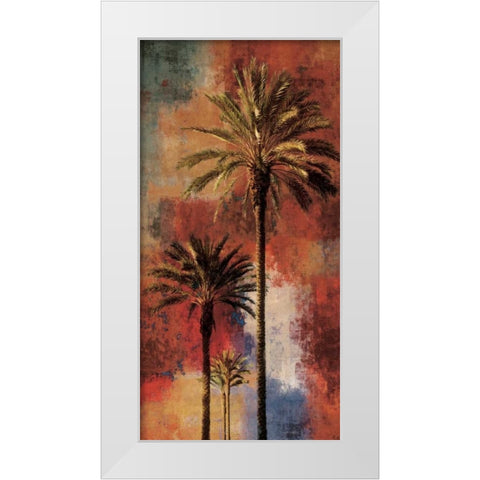 Mustique II White Modern Wood Framed Art Print by Seba, John