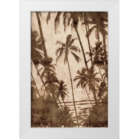 Trade Winds I White Modern Wood Framed Art Print by Seba, John