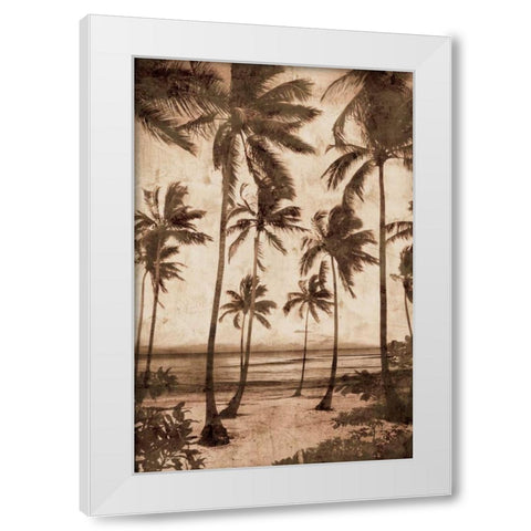 Trade Winds II White Modern Wood Framed Art Print by Seba, John