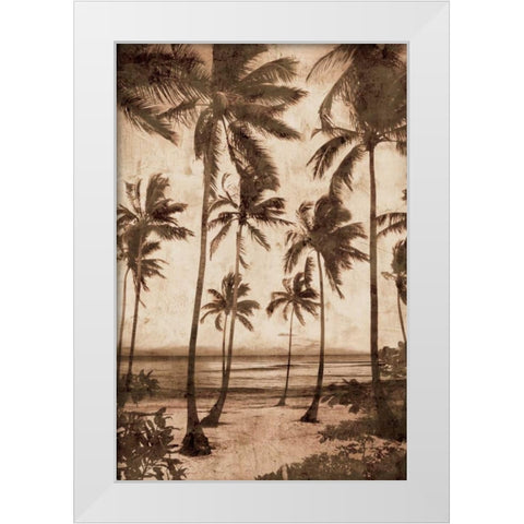 Trade Winds II White Modern Wood Framed Art Print by Seba, John