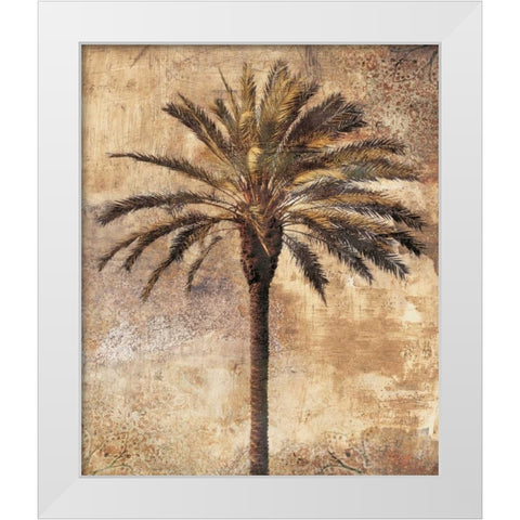 Majestic I White Modern Wood Framed Art Print by Seba, John
