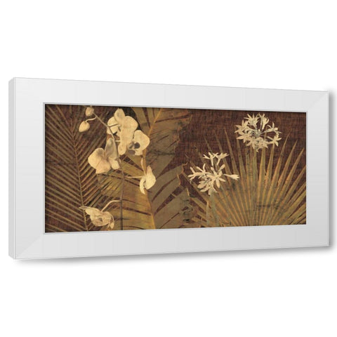 Sayan White Modern Wood Framed Art Print by Seba, John