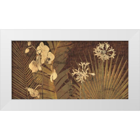 Sayan White Modern Wood Framed Art Print by Seba, John