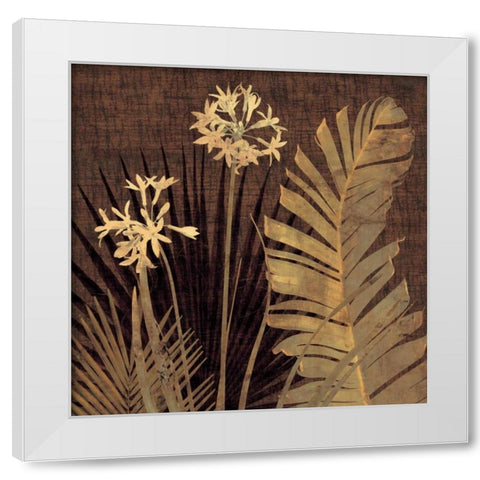 Sanur II White Modern Wood Framed Art Print by Seba, John