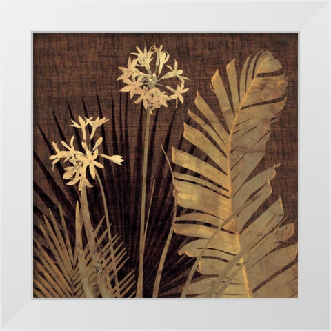 Sanur II White Modern Wood Framed Art Print by Seba, John