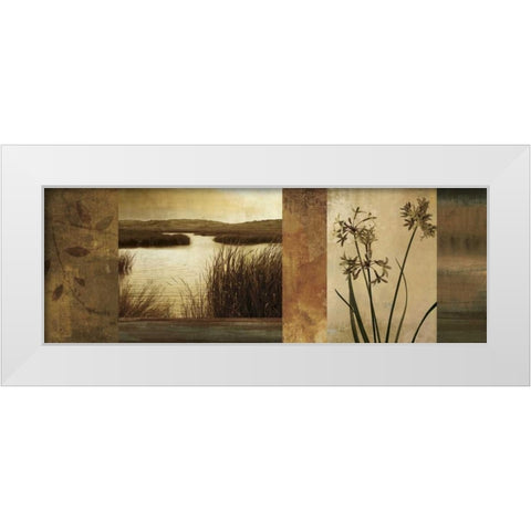 Laguna I White Modern Wood Framed Art Print by Seba, John