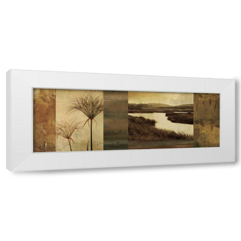 Laguna II White Modern Wood Framed Art Print by Seba, John