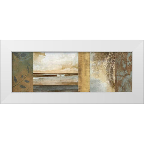 Del Mar II White Modern Wood Framed Art Print by Seba, John