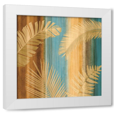 Caribbean I White Modern Wood Framed Art Print by Seba, John
